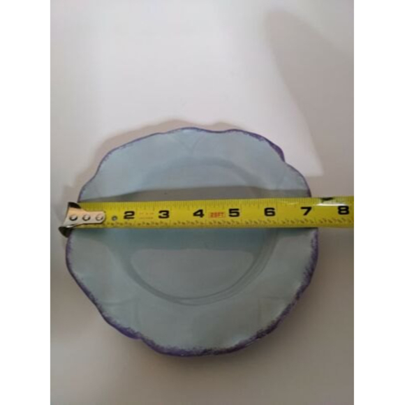 VINTAGE 2 piece Colander Rommel Nueva for Saparna Top & base =7.5" fluted Blue - Picture 11 of 12